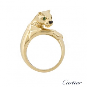 Cartier 18k Yellow Gold Panthere Ring